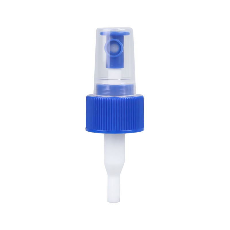 Modrý striekajúci čerpadlo s malým prstom